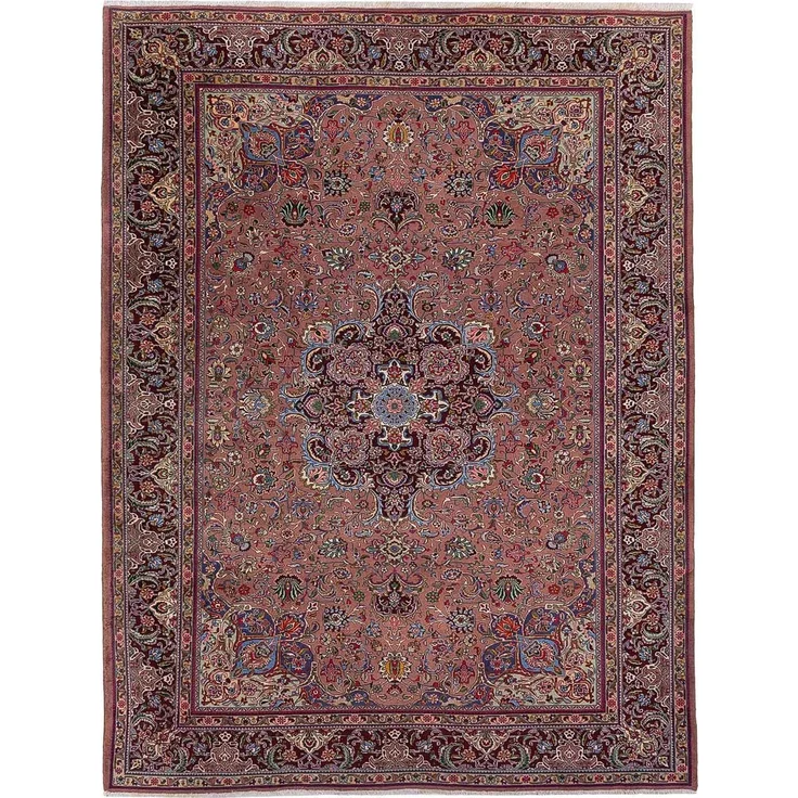 Perserteppich - Täbriz - 340 x 250 cm - hellrot – Bild 1