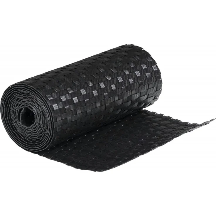 vidaXL Balkon-Sichtschutze 10 Stk. Schwarz 255x19 cm Poly Rattan 156319 – Bild 4