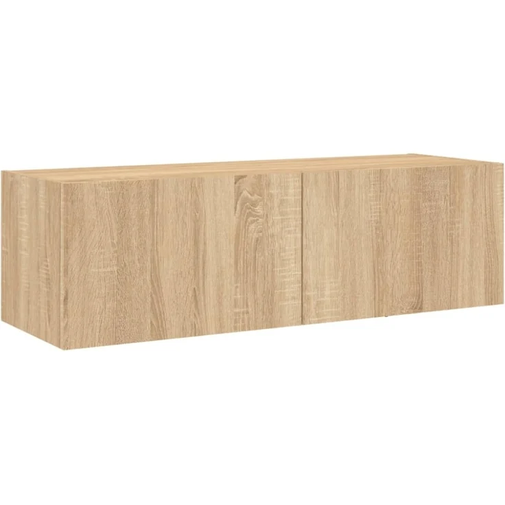 vidaXL 5-tlg. TV-Wohnwand mit LED-Leuchten Sonoma-Eiche 3216862 – Bild 8