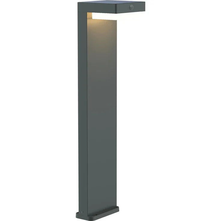 BOLD LED Solar-Wegeleuchte mit PIR Bewegungssensor - Gartenlampe Gun Grey