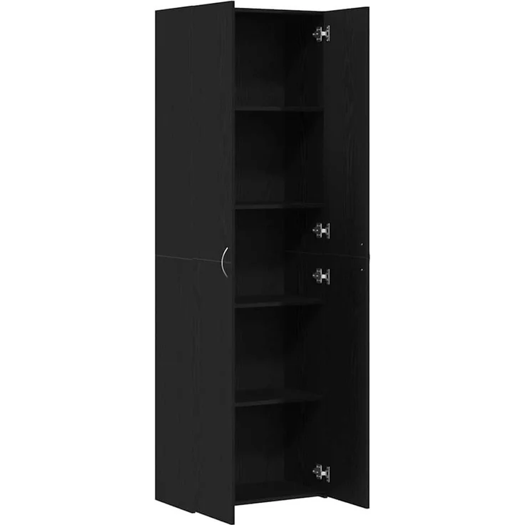 vidaXL Büroschrank Schwarz Eichen-Optik 60 x 32 x 190 cm Holzwerkstoff 3329298 – Bild 5