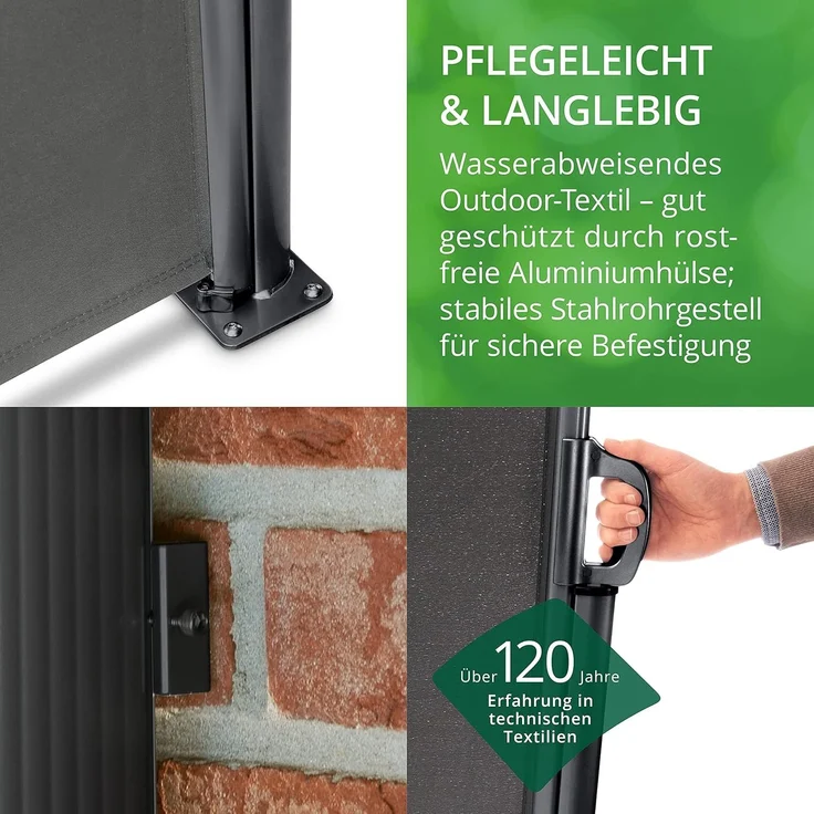 Leco Seitenmarkise, Aluminium, Anthrazit, 160x300 cm – Bild 6