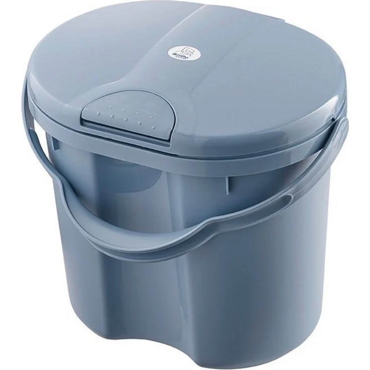 Rotho Babydesign TOP Windeleimer - recycelt - Windeleimer - geruchsdicht - ohne Nachfüllkasetten - Wickeleimer - blau – Bild 3