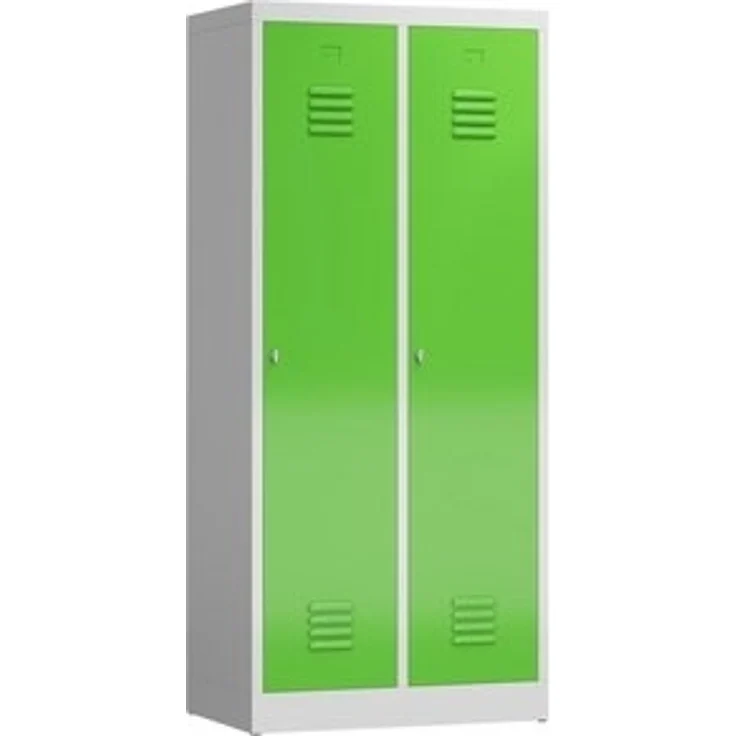 Steelboxx Spind ClassiX Garderobenschrank, 2 Abteile mit S/W-Trennung, 1800 x 800 x (1-St) Komplett verschweißt und montiert keine Montage erforderlich – Bild 4