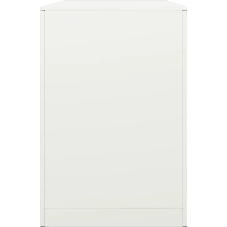 vidaXL Brennholzregal Weiß 100x40x60 cm Stahl 850983 – Bild 4