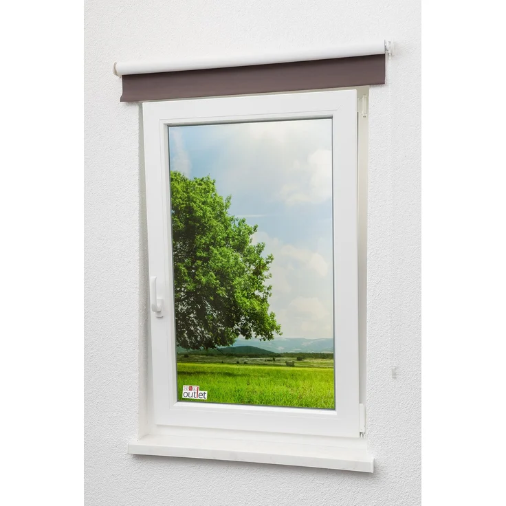 Lysel - Qualitätsrollo abdunkelnd dunkelbraun, (B x H) 63x190 cm in braun/dunkelbraun – Bild 5