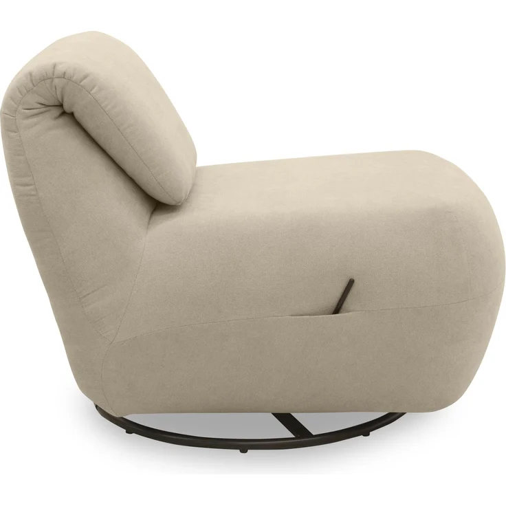 DOMO. collection Sessel 700024, Polstersessel, Drehfunktion, gepolsterte Rückenlehne, Rückenfunktion, Wippfunktion, Hochlehner, Polstergarnitur, 68 x 88 x 67 (BxTxH), beige – Bild 4