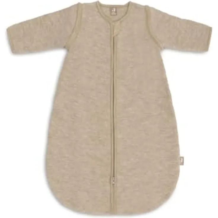 Jollein Schlafsack Baby Wolle - 90 cm - 2.0 bis 2.5 TOG - 100% Merinowolle - Abnehmbare Ärmel - Temperaturregulierend - Oeko-Tex Zertifiziert - Natural