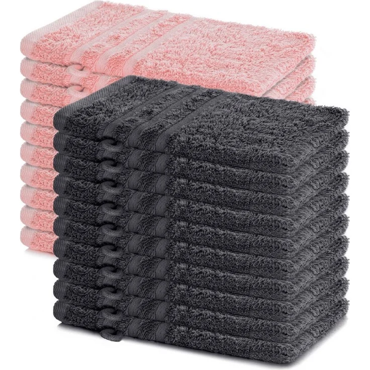 Lavea Waschhandschuh 20er Set Waschhandschuhe, 15 x 21 cm, Elena-Frottierserie, Waschlappen, (20-St), 500 g/m² Frottier, weich & saugstark, pflegeleicht – Bild 1