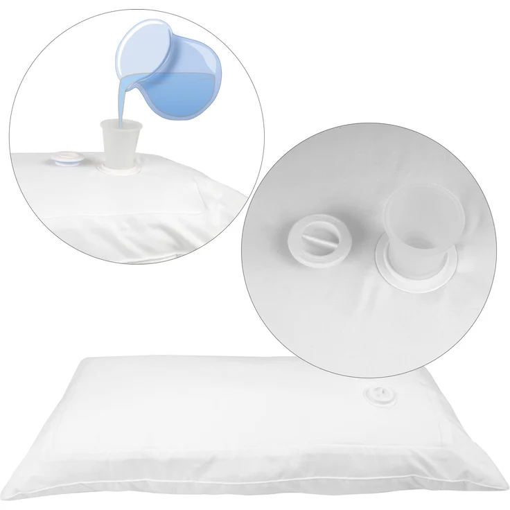 Hochwertiges Kopfkissen in 40x80cm ( Wasserkissen ) mit anpassbaren Wasserkern, Nackenstützkissen Ideal für Ihr Wasserbett – Bild 6