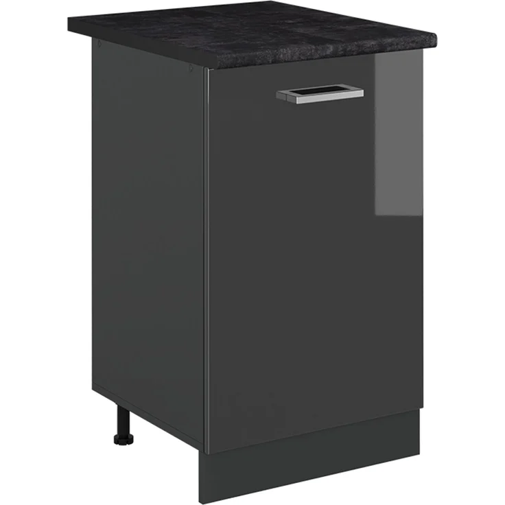 Badschrank Fame-Line Anthrazit Hochglanz 30 x 206.8 cm Vicco – Bild 1