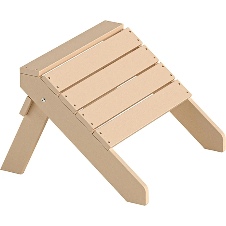 HOME DELUXE Gartenstuhl FAREA inkl. Hocker – Creme-Weiß – Bild 5