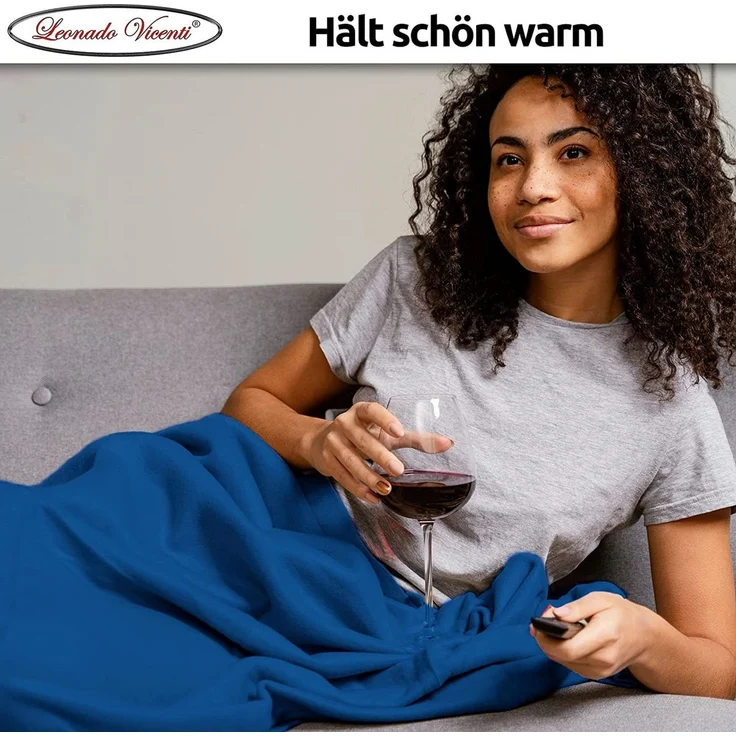 Wohndecke Kuscheldecke kuschelig warm Sofadecke, Visaggio, super weich und flauschig, Allergiker geeignet, atmungsaktiv – Bild 3