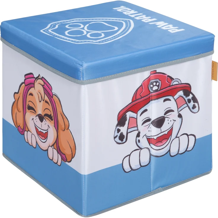 roba Sitz- & Aufbewahrungsbox 'Paw Patrol' - HxBxT: 30 x 30 x 30 cm - 4-seitig bedruckt - Weiß / Blau – Bild 5