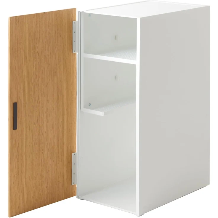 Yamazaki Beistellschrank Tower Schrank Metall für Spielekonsole für Wohnzimmer Büro zur Organisation von Konsolen, 2 ausziehbare Controllerhalter – Bild 6