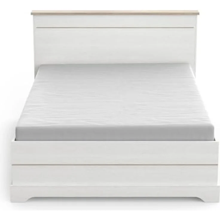 Calicosy 'COTTAGE' Bett mit 2 Schubladen und 2 Nischen 140x190 cm weiß - Weiß – Bild 1