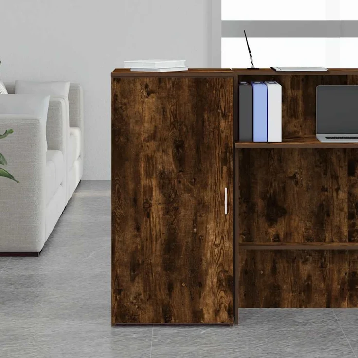 vidaXL Lagerschrank Räuchereiche 50x45x103,5 cm Holzwerkstoff 859046 – Bild 3