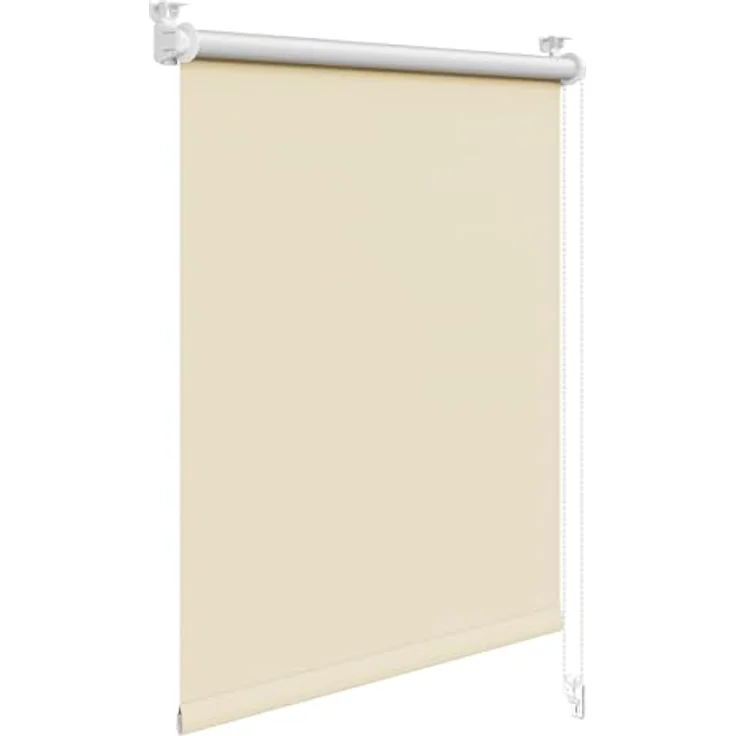 WOLTU Verdunkelungsrollo Thermorollo ohne Bohren 70x130 cm, Beige – Bild 1