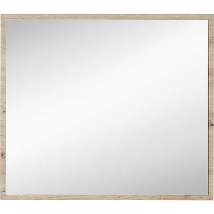 Spiegel Melanie / Memphis, Glas, Holzwerkstoff, Holzfarben, Verspiegelt, 80 x 70 x 3 cm