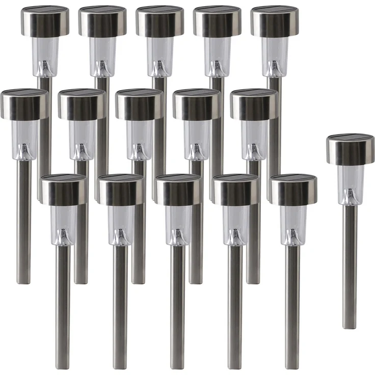 näve LED Gartenleuchte Erdspieß, LED fest integriert, Kaltweiß, Set mit 16 Stück – Bild 3