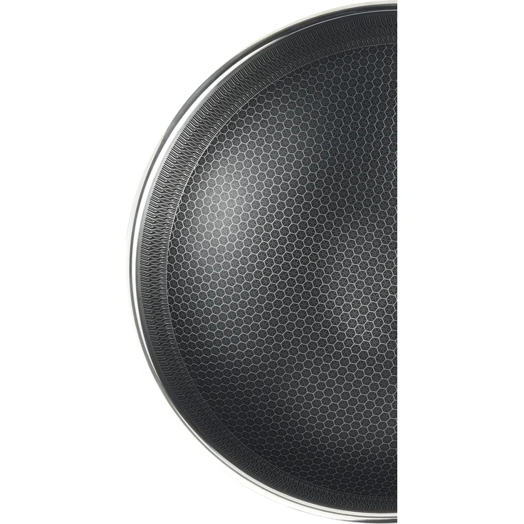 Wok Pfanne Edelstahl Wabenstruktur Ø32cm Induktion Anti Haft Kratzfest – Bild 6