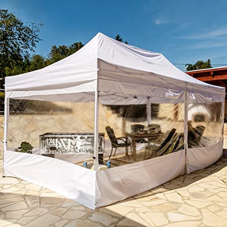 INSTENT® Faltpavillon weiß, 3x6 m – Bild 8