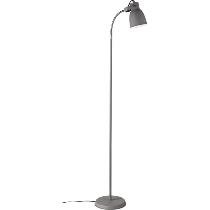Stehleuchte Industriedesign Nordlux Adrian Metall grau E27