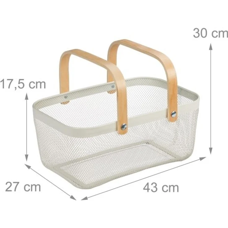 Eckiger Drahtkorb mit Henkeln 10045991_49 – Bild 4