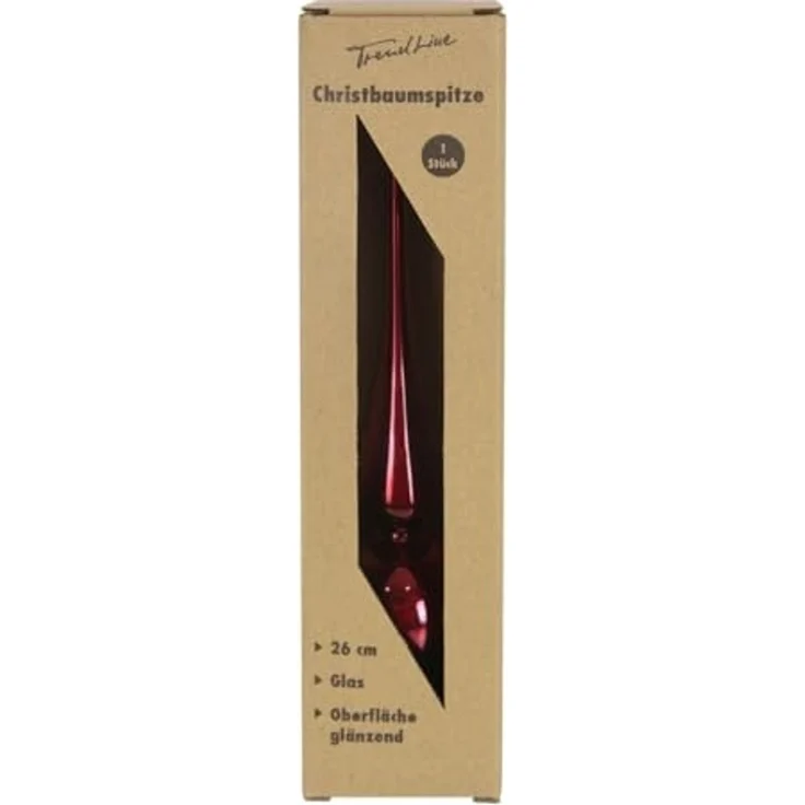 TrendLine uni Spitze 26 cm glanz magnolienrosa Weihnachtskugeln Weihnachten Xmas – Bild 2