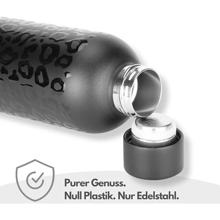 Milu Isolierflasche Isolierflasche aus Edelstahl mit Trageschlaufe, Thermosflasche auslaufsicher – Bild 5