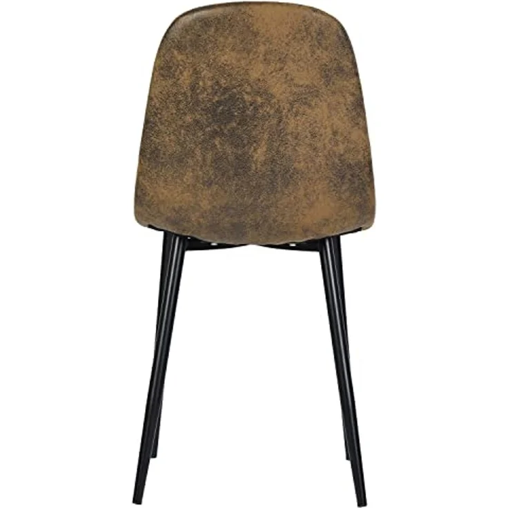 FurnitureR 4 Stühle, Tagungsräume in Schweden, braunes Stuhl, modernes Design, Material aus langlebigem Metall, für Büro oder Zuhause, Eleganz und Komfort – Bild 4