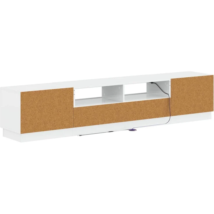 vidaXL LED-TV-Schrank HOORN 3 stk. Hochglanz Weiß Holzwerkstoff 3416843 – Bild 6