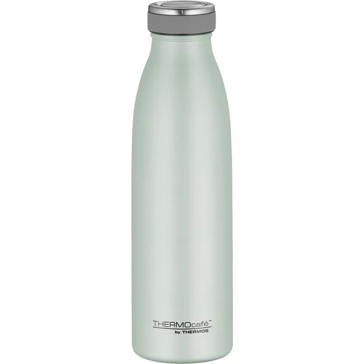 THERMOcafé by THERMOS TC BOTTLE pastell mint grün matt 0,50l, Isolierflasche aus Edelstahl, kohlensäurefest, 12h heiß 24h kalt, Auslaufsicher, für Schule, Unterwegs & Büro – Bild 1