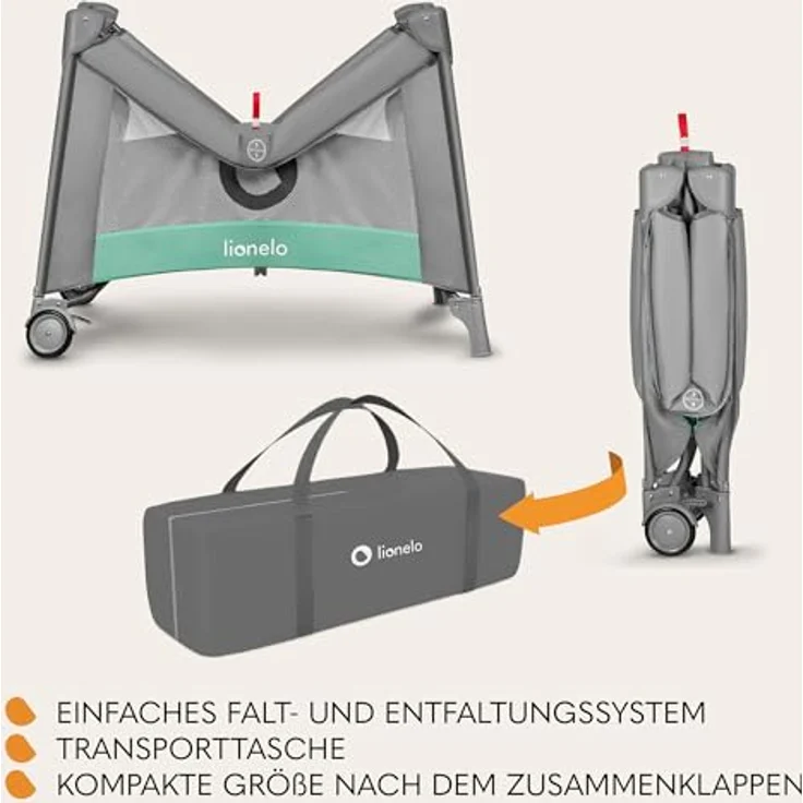 lionelo Laufgitter MILLE (Set), Eingebaute Spielmatte, Sehr sicher – Bild 8