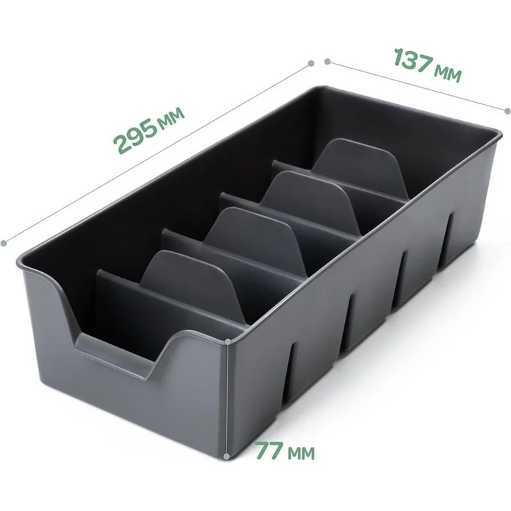 KONZEPT Gewürzregal Gewürz Organizer für Schrank, Gewürzbehälter aus Plastik, 1-tlg, Gewürzorganiser Küche – Bild 2