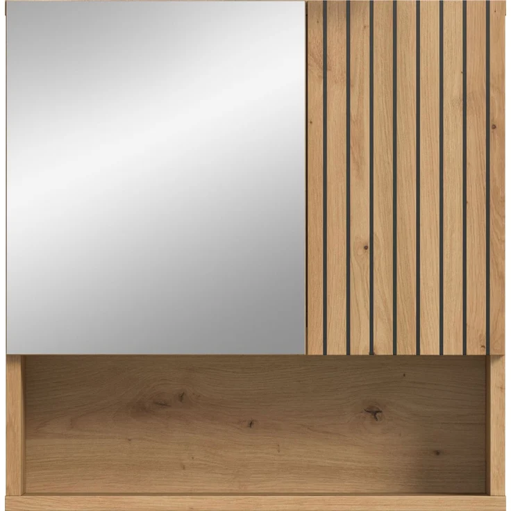 Spiegelschrank B/H/T: 60x55x17 cm in Artisan Oak Nachbildung und -- – Bild 2