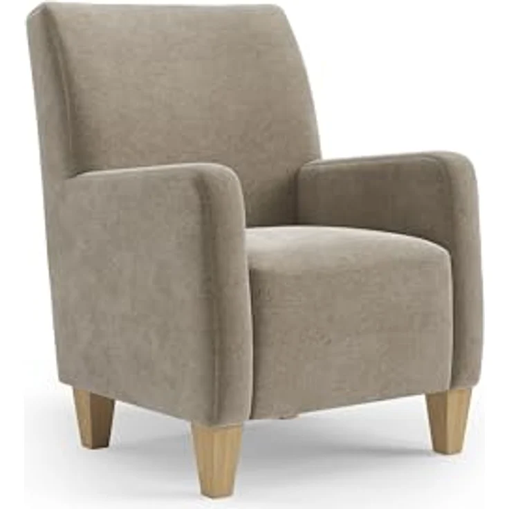 Cavadore Sessel Vida / Polstersessel im trendigen Design / 74 x 93 x 81 / Mikrofaser, Perlbeige – Bild 2