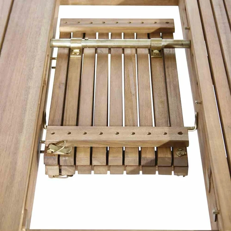 Gartentisch >FALUN< ausziehbar bis 201,3cm in natur geölt, Akazienholz - 150/175,8/201,3x74x100cm (BxHxT) – Bild 4