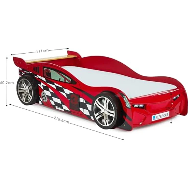 Julian Bowen Scorpion Racer Bett, Rot, Einzelbett – Bild 3