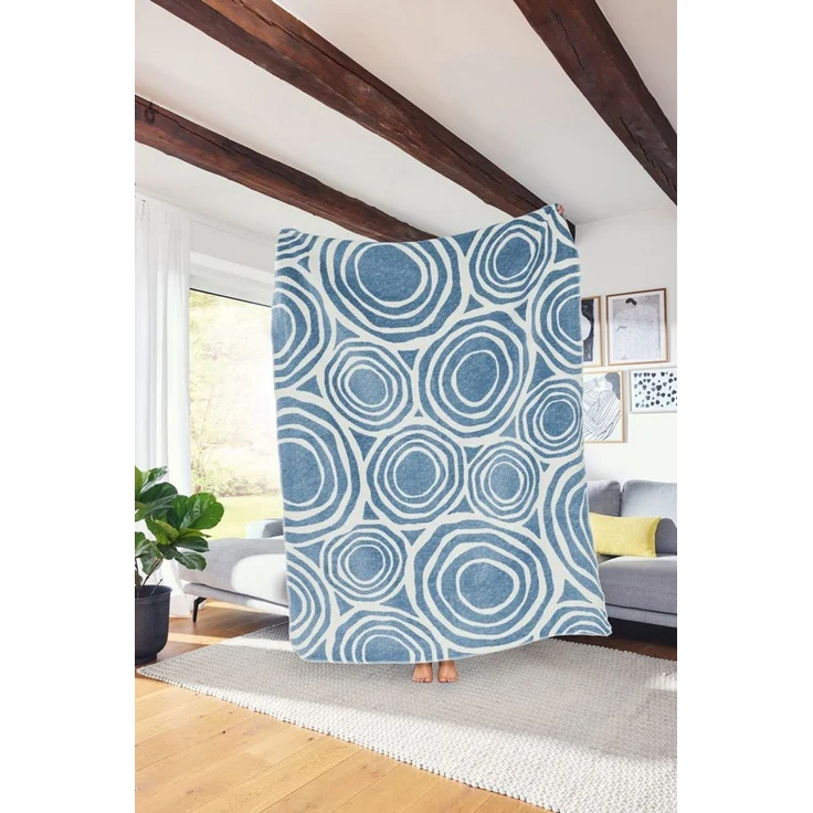 Wohndecke Asmara, IBENA, im organischen Design – Bild 4