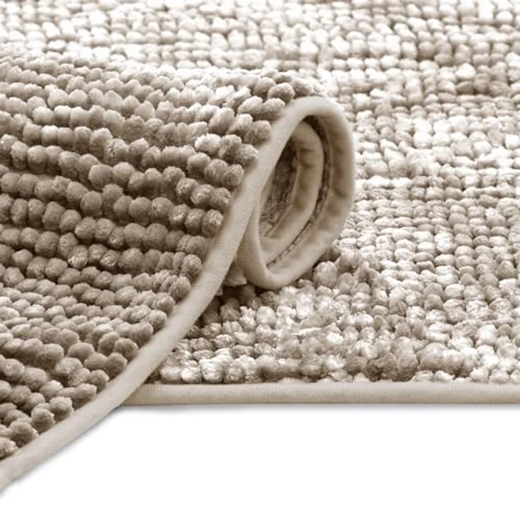 AmeliaHome Badematte Badematte Badteppich Badvorleger Duschvorleger Badezimmer rutschfest, rutschhemmend beschichtet, Rutschfest, Polyestertextilien, Rechteck, 50x70 cm, 60x90 cm, 70x120 cm – Bild 3