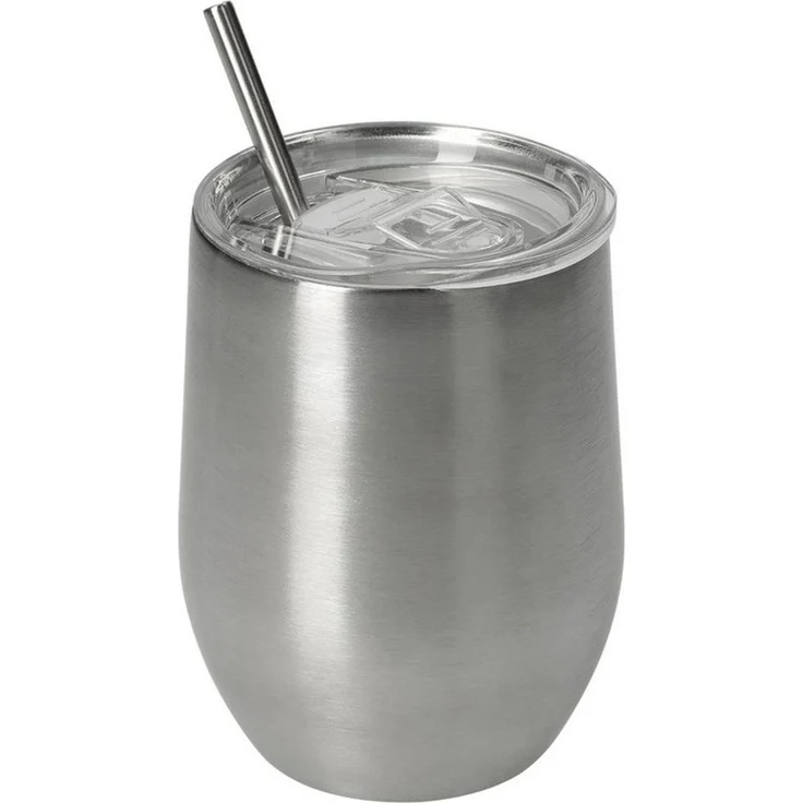 elasto Becher Weinbecher 350 ml Vinova Edelstahl Trinkbecher inkl. Strohhalm, robust, spülmaschinengeeignet, Sommer, Geschenk – Bild 5