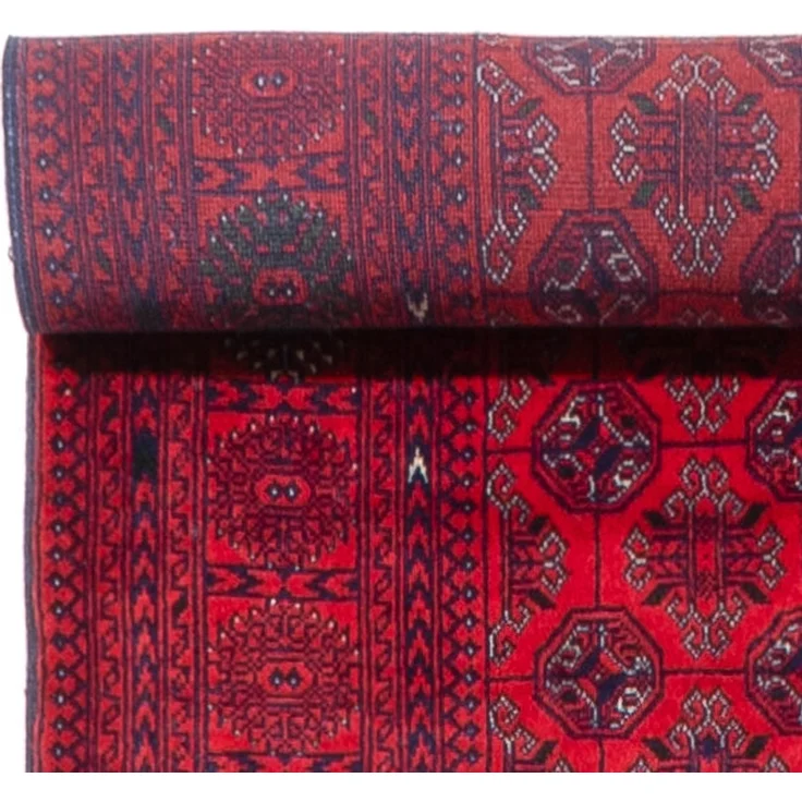 Läufer Afghan - Buchara - 479x89 cm - rot – Bild 3