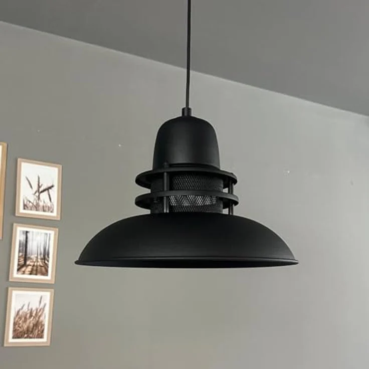 bamyum Hängelampe Leuchtturm Pendelleuchte, schwarze Vintage Lampe Ø34 cm, E27 Fassung für Wohnzimmer, Küche, Schlafzimmer und Kinderzimmer, maximal 60 Watt – Bild 4