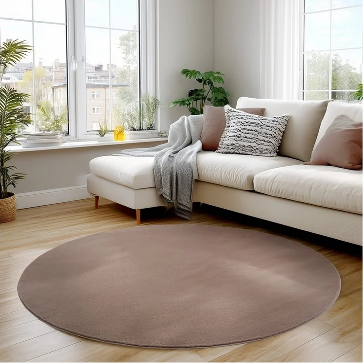 Carpettex Veloursteppich Unicolor - Einfarbig, Läufer, Höhe: 11 mm, Perfekt geeignet für Wohnzimmer, Schlafzimmer,Küche,Kinderzimmer – Bild 4