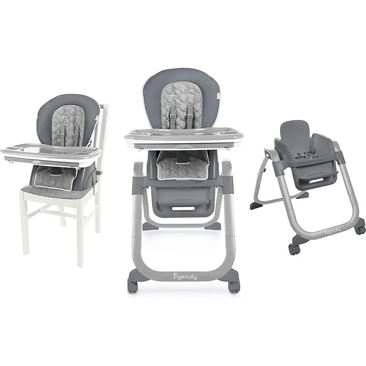 Ingenuity, Connolly 4 in 1 Hochstuhl, Kindersitzerhöhung, Kleinkinderstuhl oder gleichzeitig als Sitz für zwei Kinder nutzbar,