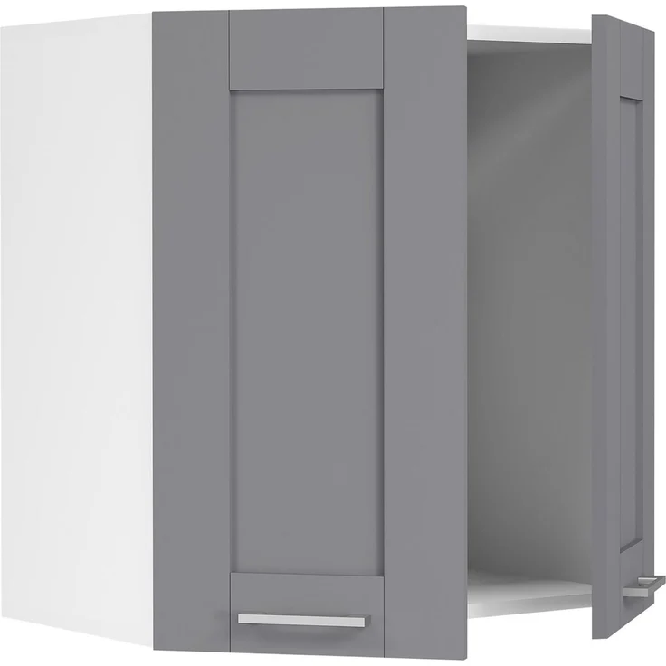 VCM Küchenmöbel Hängeschrank Colura 919368 Weiß / Anthrazit H. 60 x B. 60 x T. 31 cm – Bild 3
