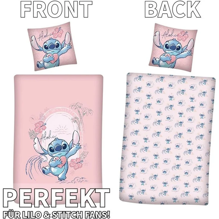 Disney Lilo und Stitch Wende Bettwäsche 2tlg 135 x 200 cm – Bild 3