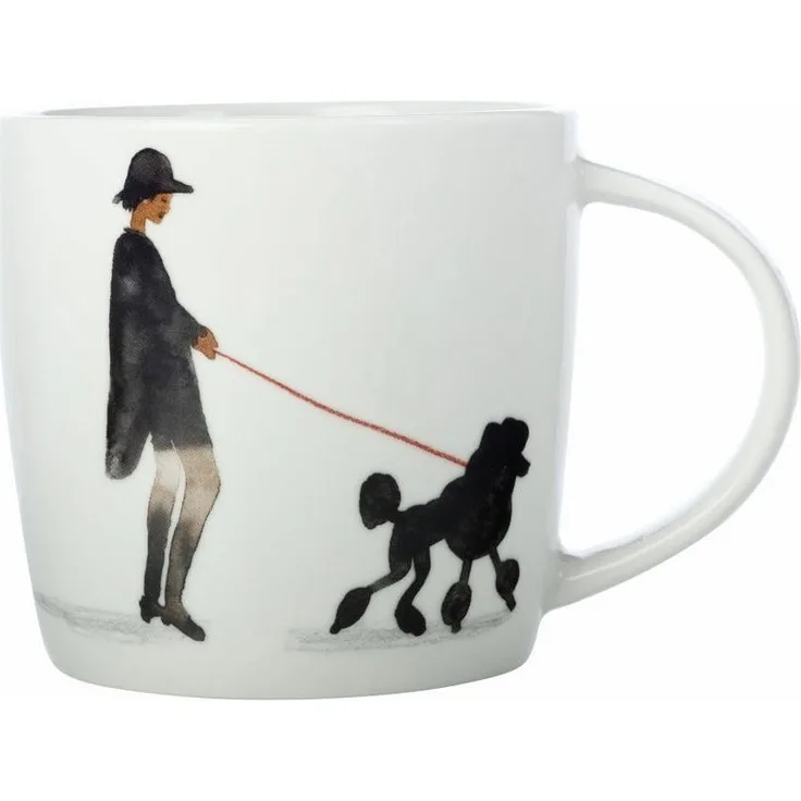 Maxwell & Williams DX1067 Becher 400 ml BEST FURRY FRIENDS Fashion Poodle, Porzellan, in Geschenkbox