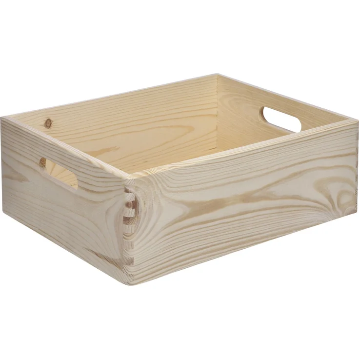 Stapelbox Holz Gr. M 30 x 40 x 13,5 Holzkiste Holzbox Kiste Box – Bild 4